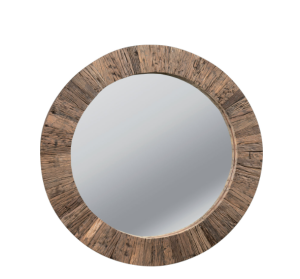 Specchio Madera rotondo