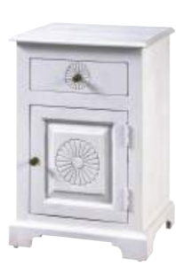 Comodino White Sun